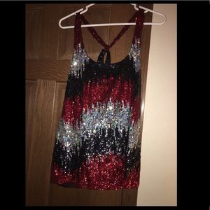 Sequined Tank Top